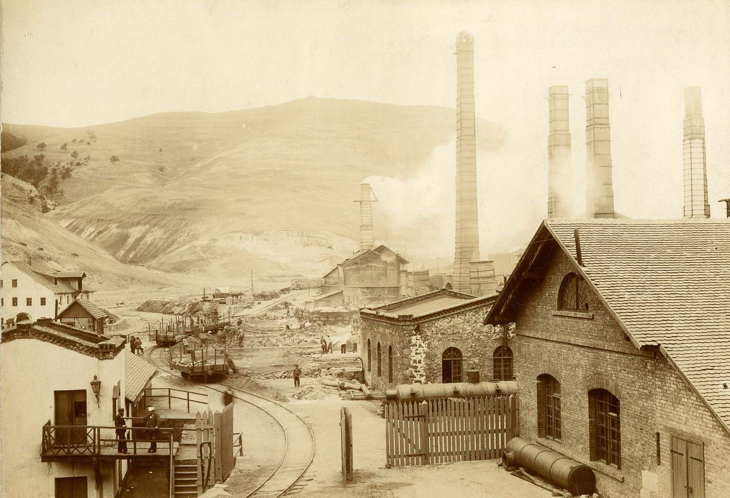 Foto des Kupferwerks Kedabeg im Kaukasus.