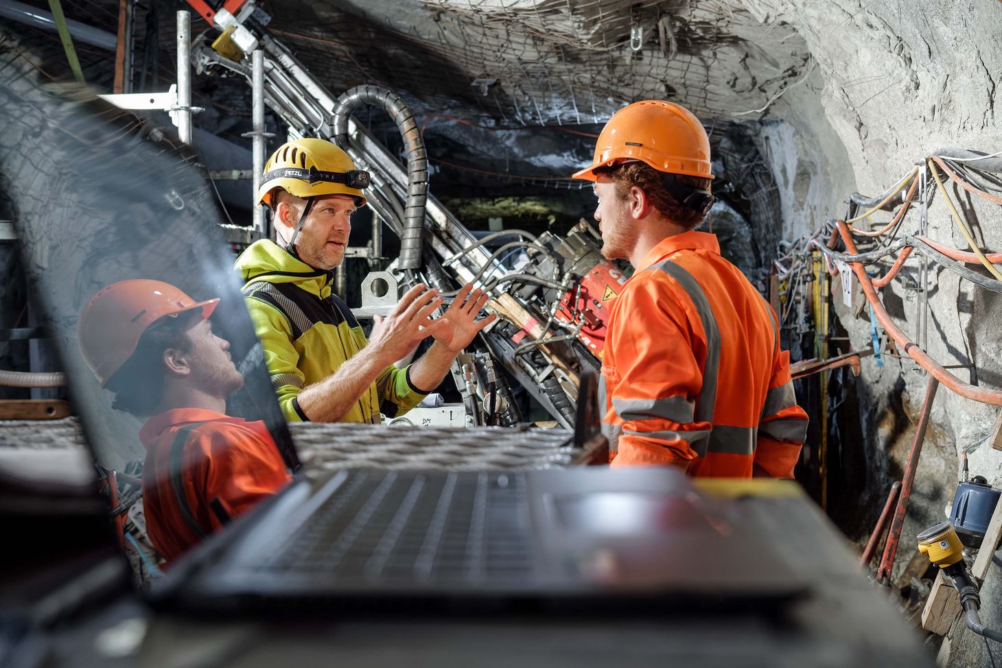 Photo of the Bedretto Underground Lab.