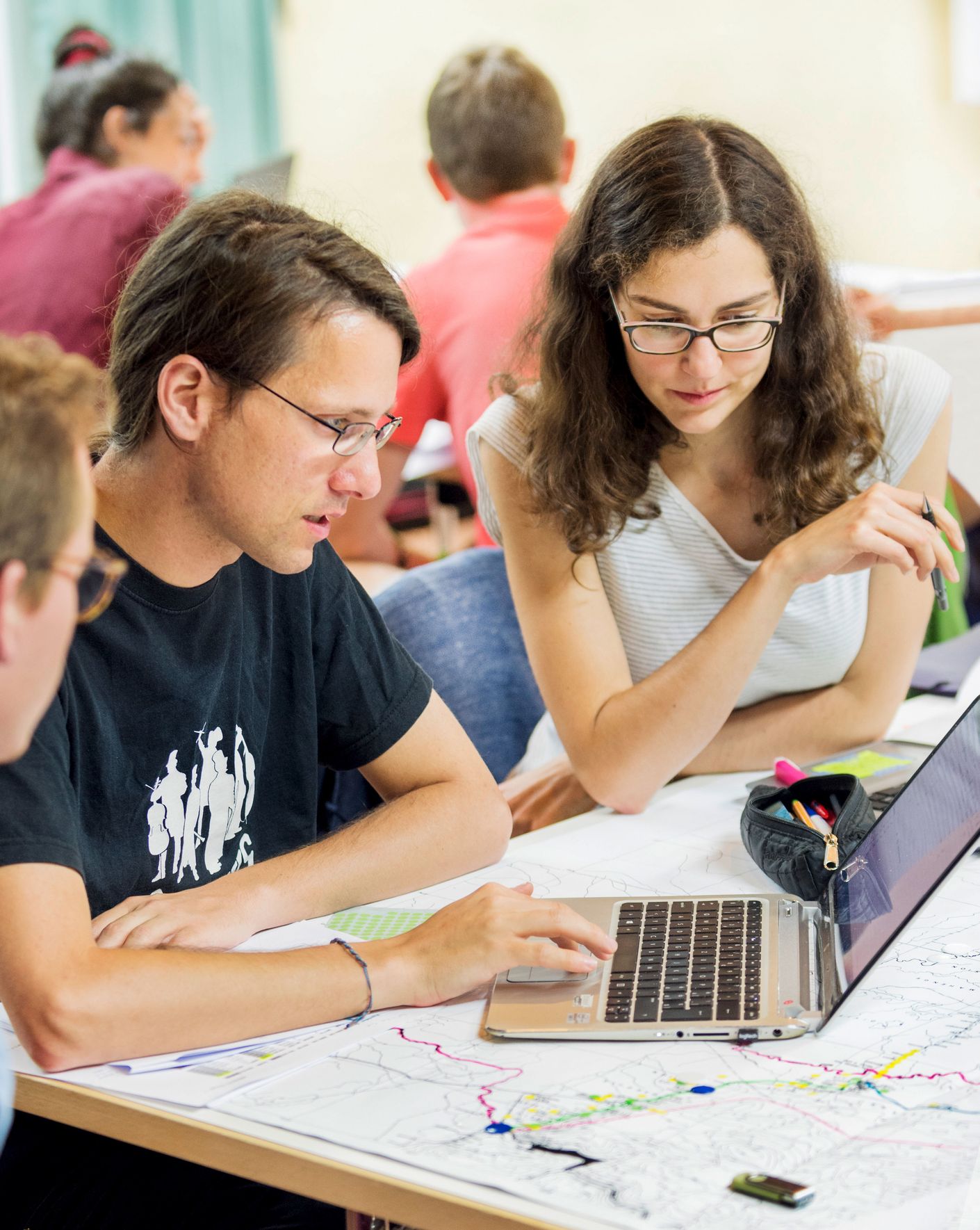 Photo of students of physics and engineering sciences