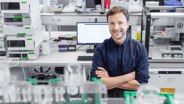 Foto von Biotechnologe Yannick Devaud.