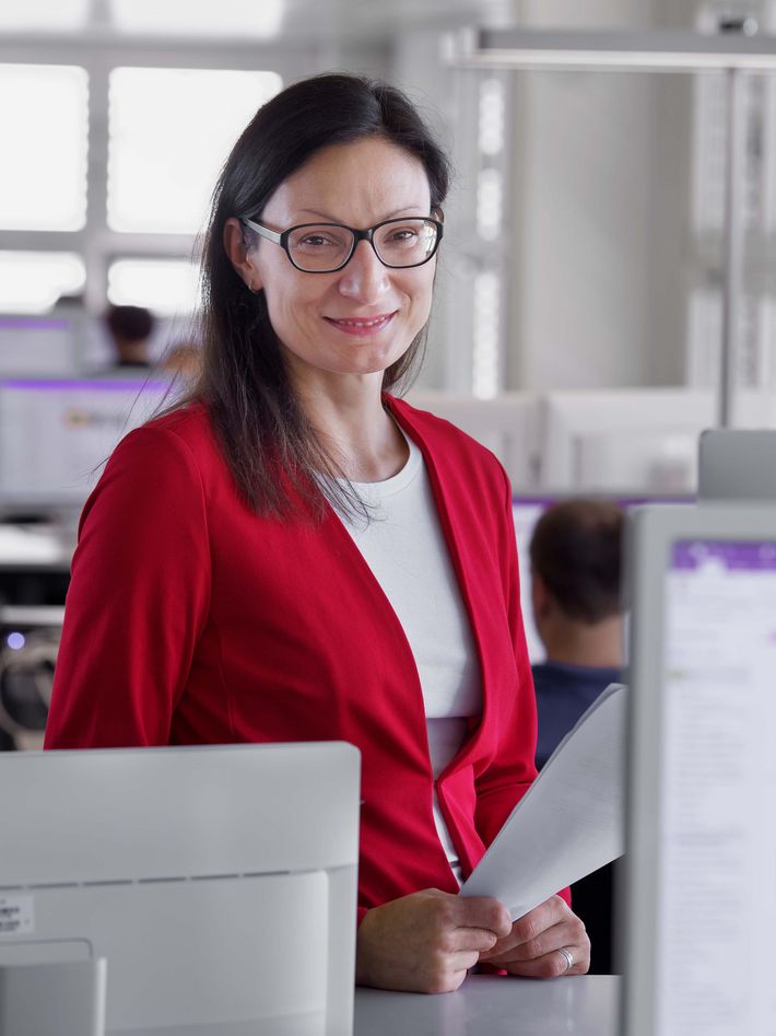 Portrait of the information technologist Gerardina Bello.