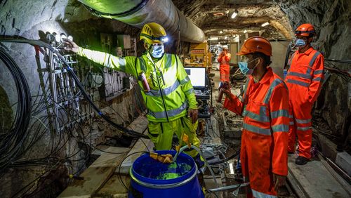 In the Bedretto Underground Lab.