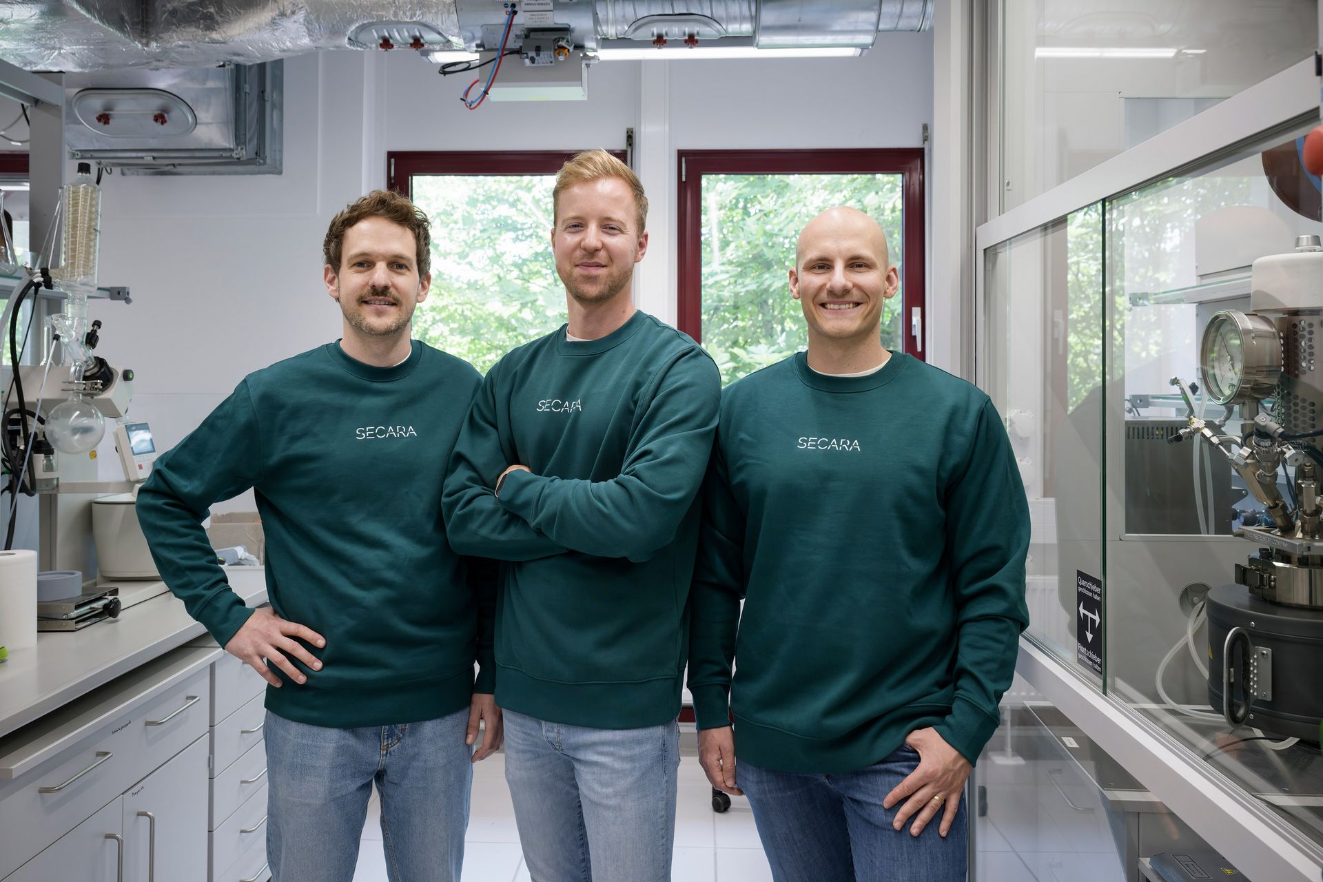 The SECARA founders: Fabian Nagel, Marcus Lehnertz and Jan Uecker (left to right).